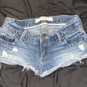 A&F low rise short shorts